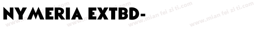 Nymeria ExtBd字体转换